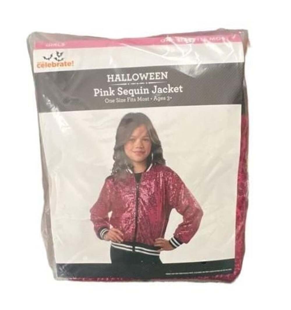 2Bunnies Girls' Candy Shimmer Sequin Bomber Jacket : ,